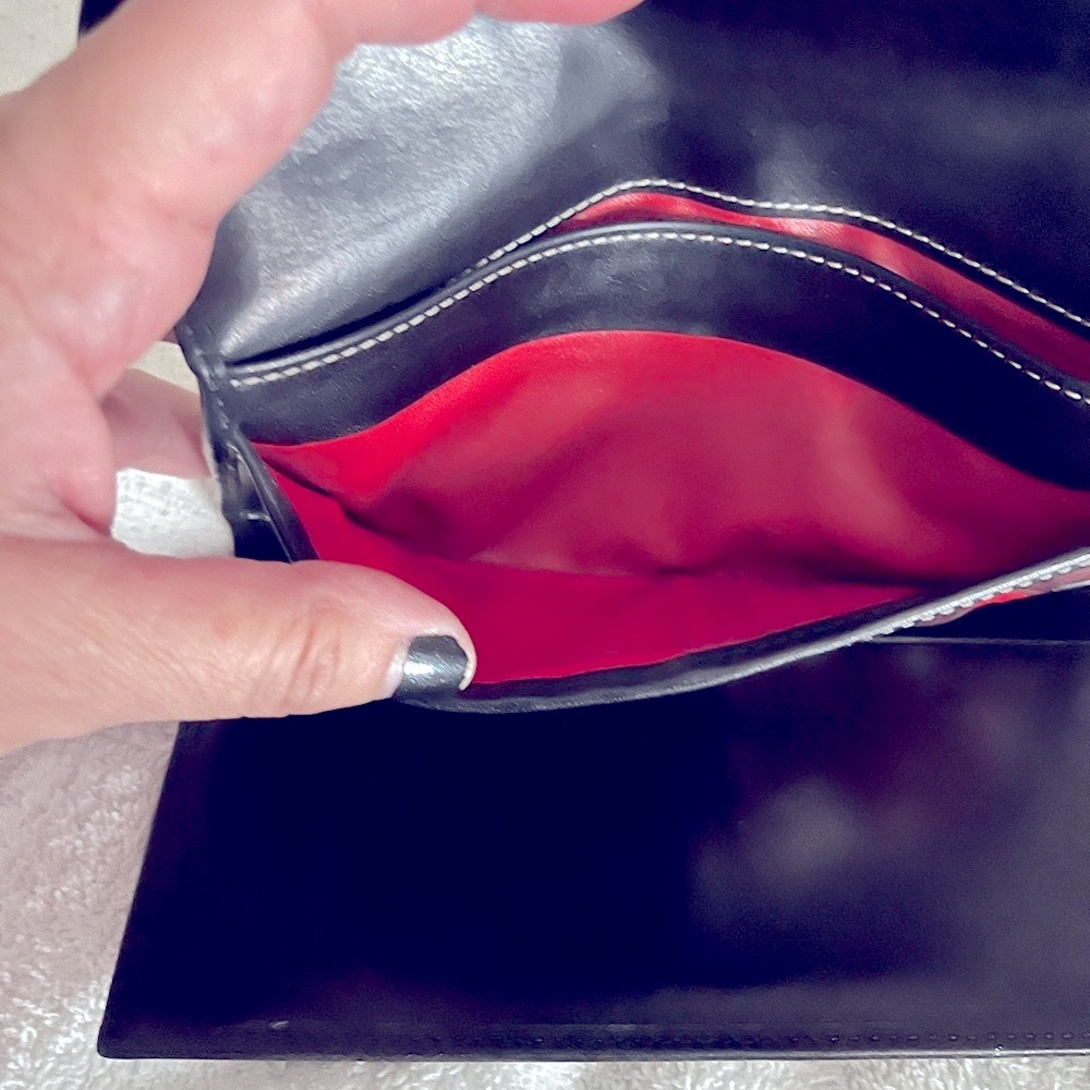 🔥Dooney & Bourke fabric organizer wallet grey and black signature wallet. EUC - Picture 2 of 14